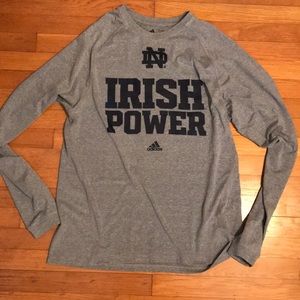 Notre Dame Adidas long sleeve